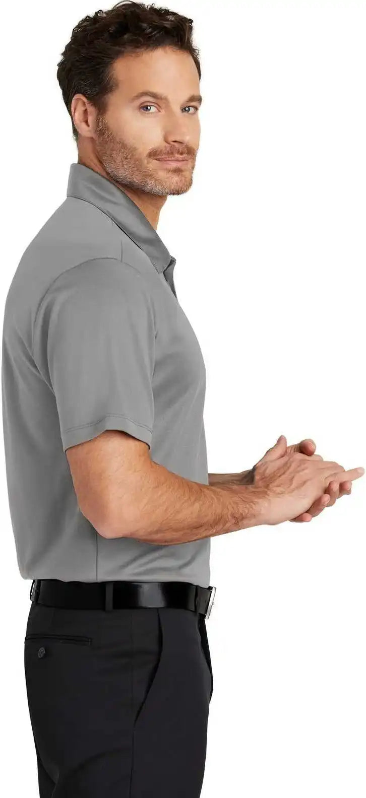 Port Authority K540 Silk Touch Performance Polo Gusty Gray