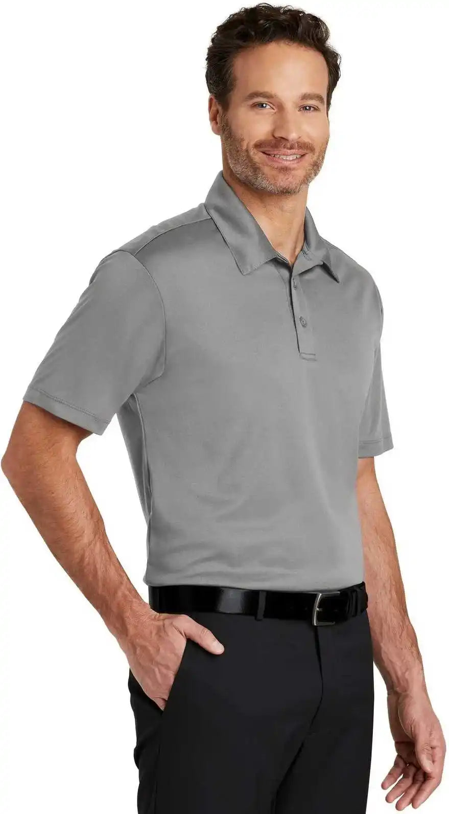 Port Authority K540 Silk Touch Performance Polo Gusty Gray