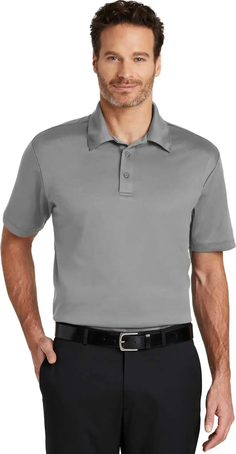Port Authority K540 Silk Touch Performance Polo - Gusty Grey