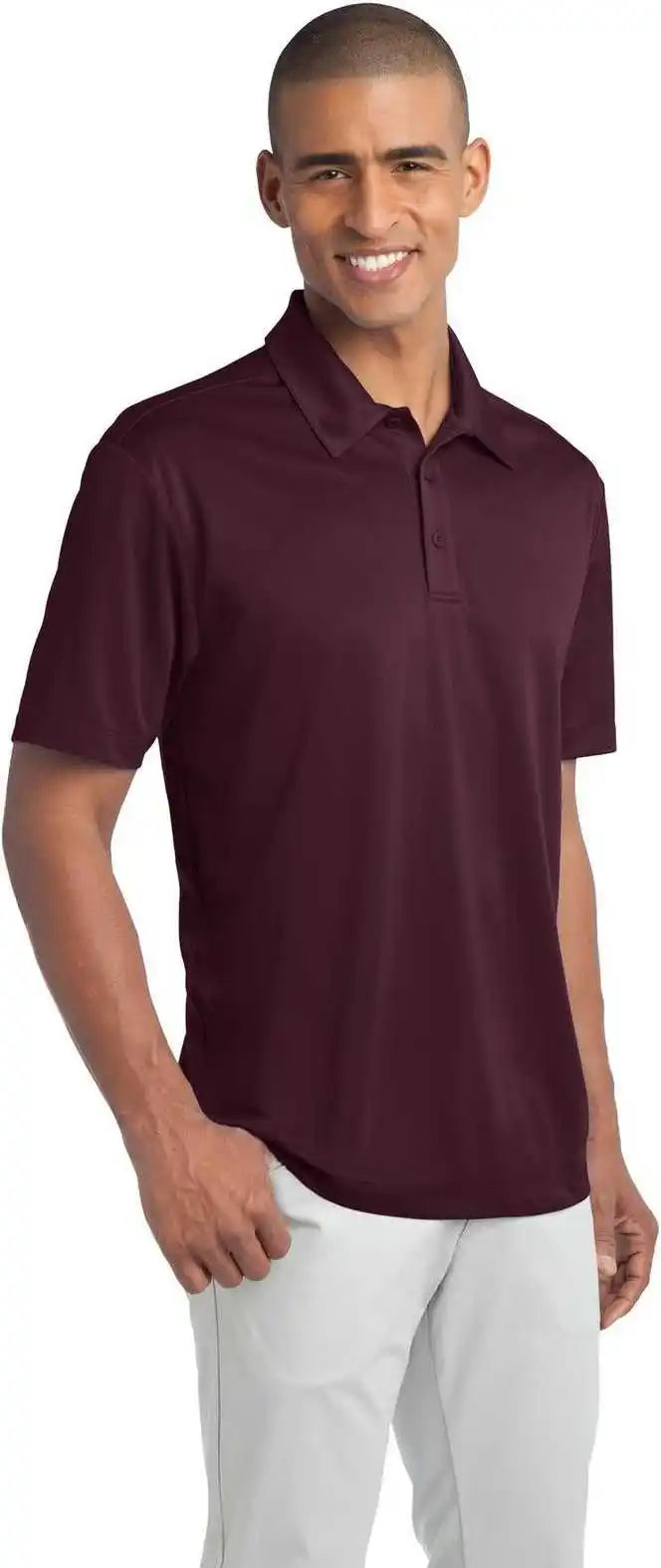 Port Authority K540 Silk Touch Performance Polo Maroon