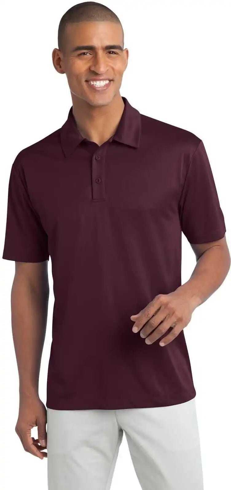 Port Authority K540 Silk Touch Performance Polo Maroon