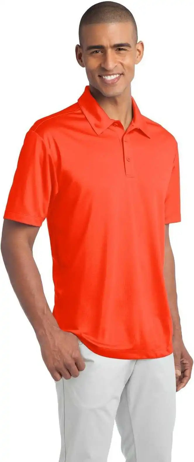 Port Authority K540 Silk Touch Performance Polo Neon Orange
