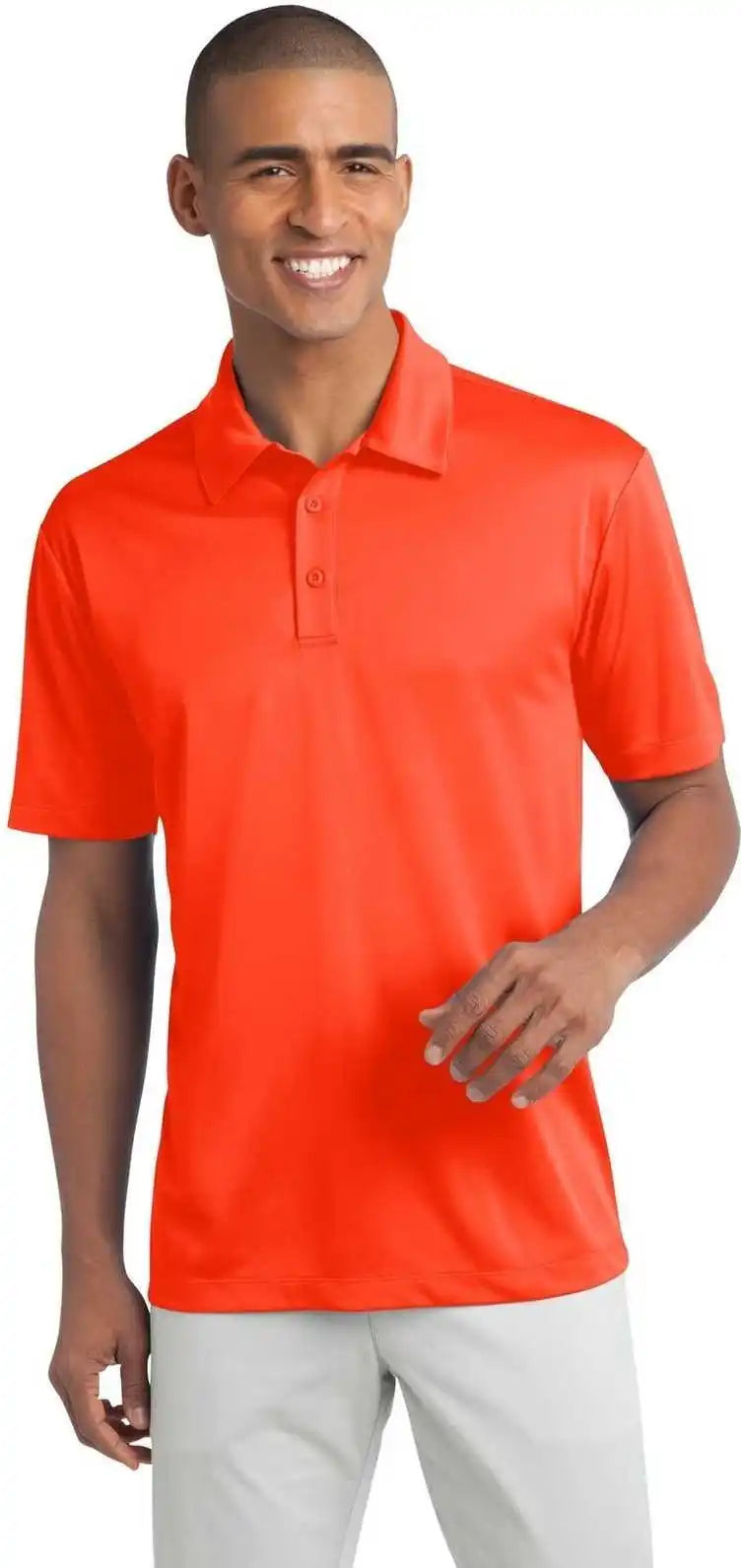 Port Authority K540 Silk Touch Performance Polo Neon Orange