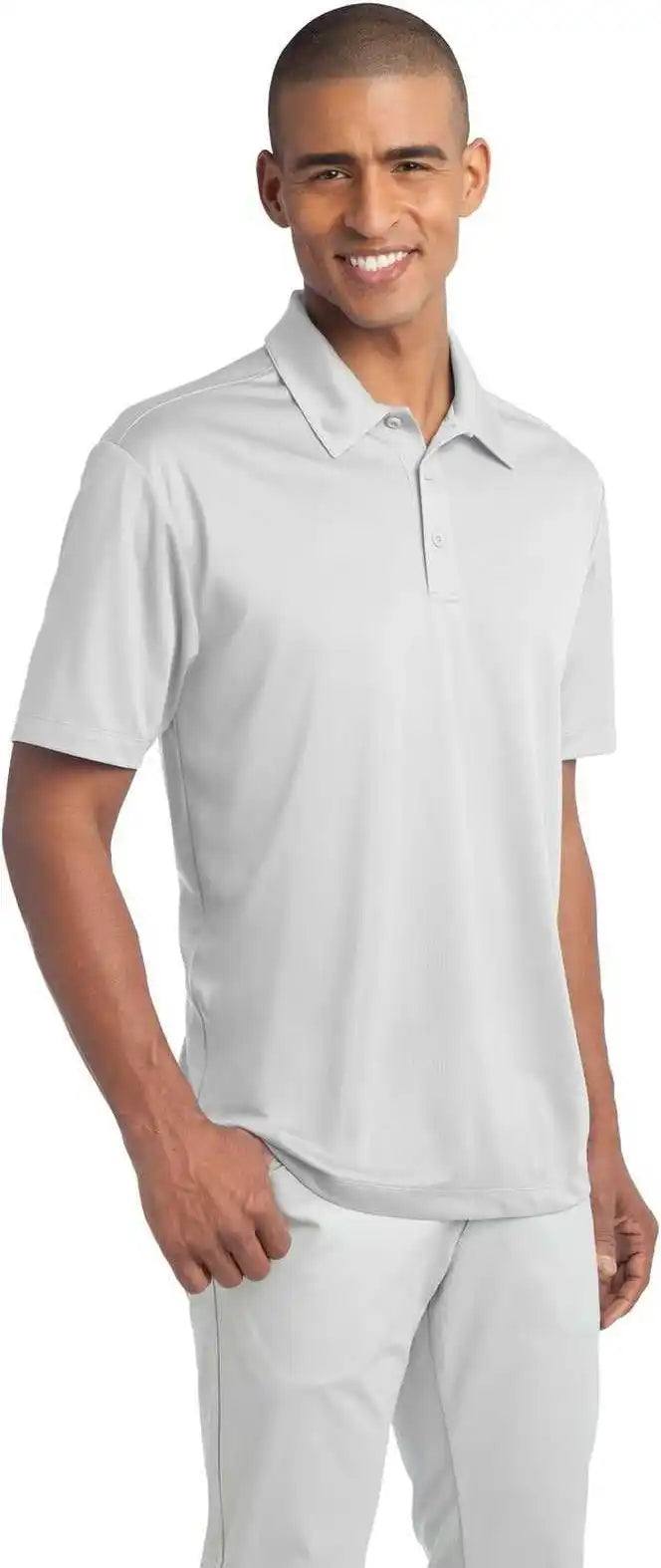 Port Authority K540 Silk Touch Performance Polo White