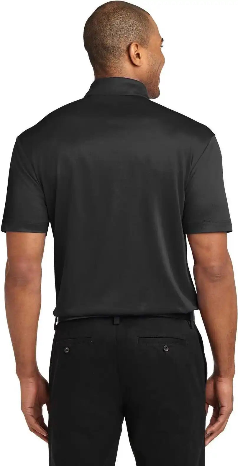 Port Authority K540p Silk Touch Performance Pocket Polo Black