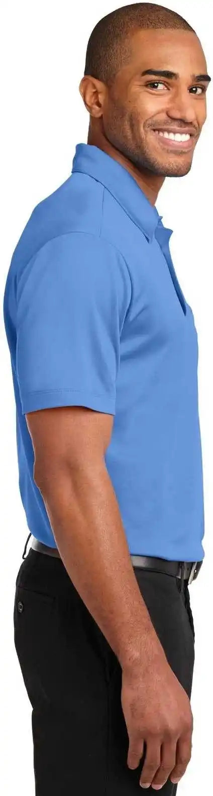 Port Authority K540p Silk Touch Performance Pocket Polo Carolina Blue