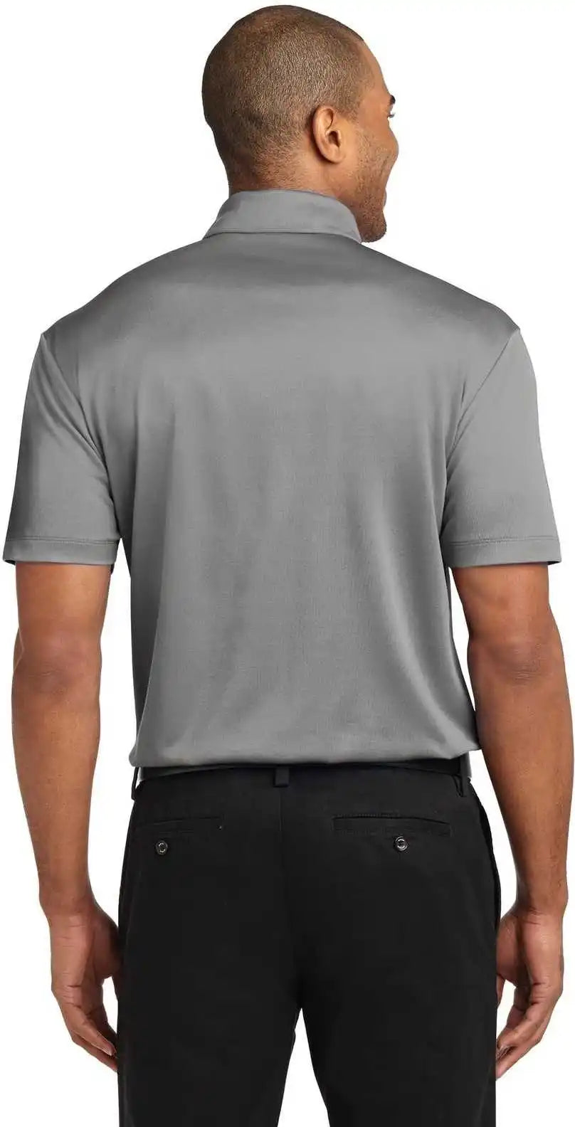 Port Authority K540p Silk Touch Performance Pocket Polo Gusty Gray