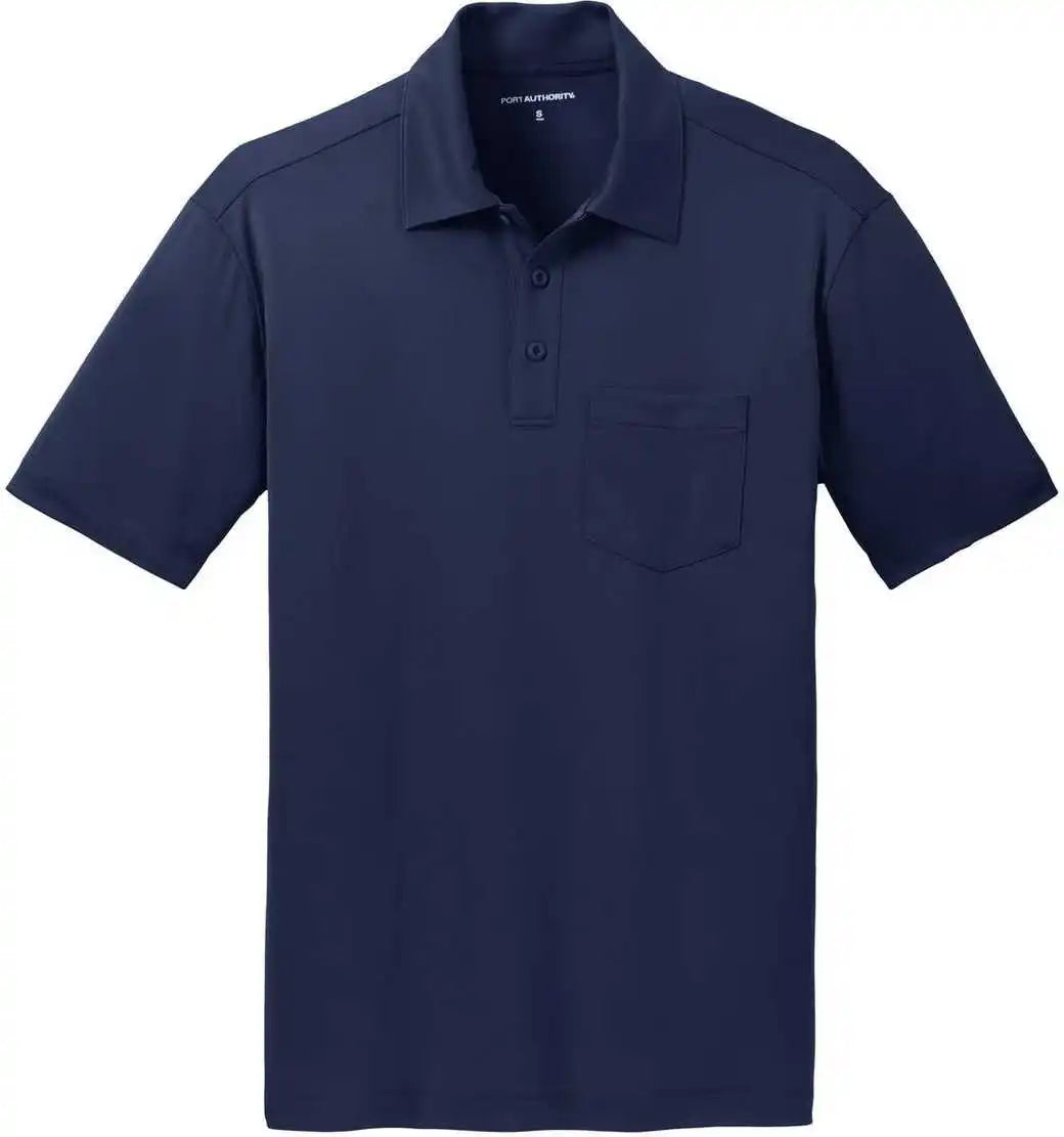 Port Authority K540p Silk Touch Performance Pocket Polo Navy