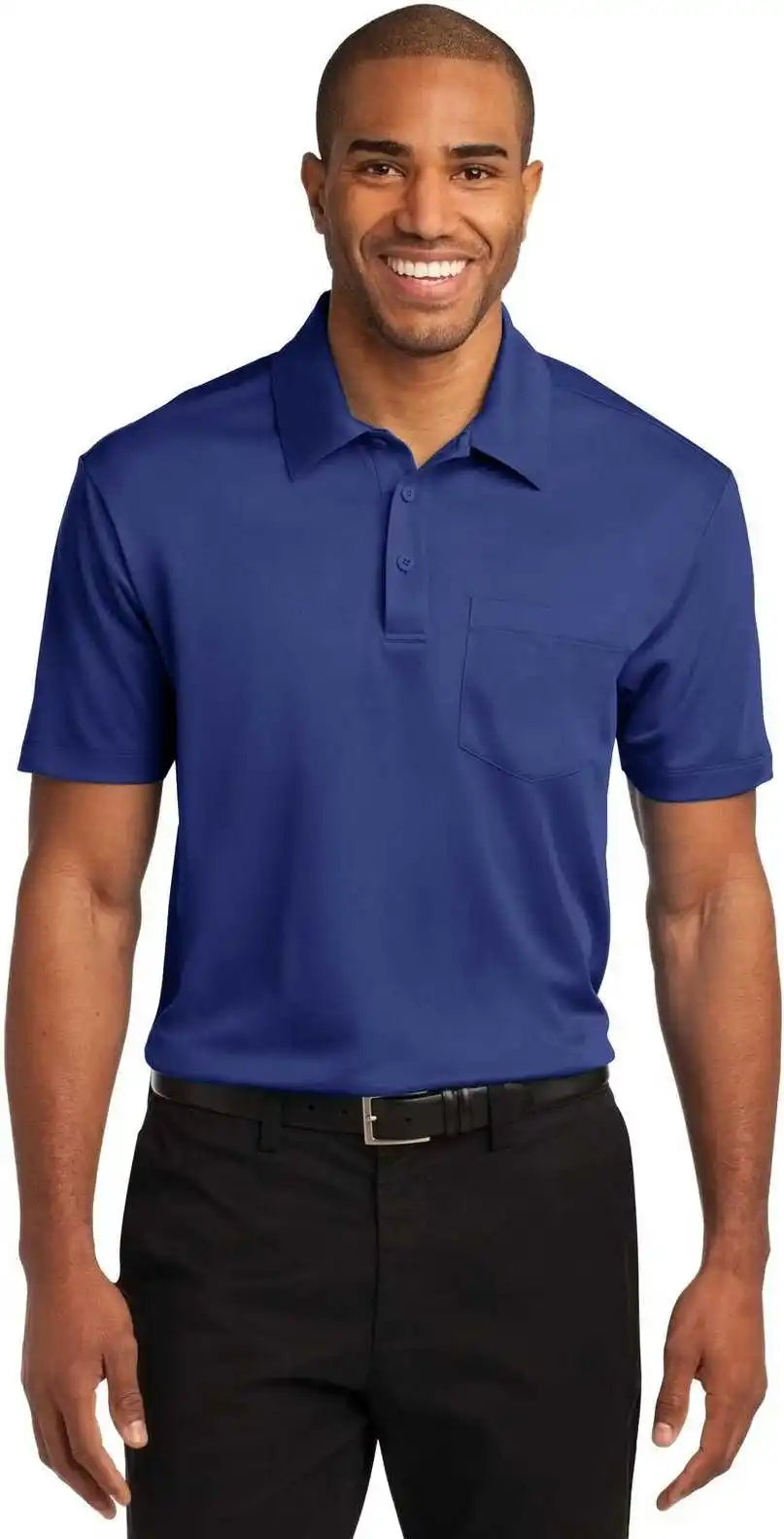Port Authority K540p Silk Touch Performance Pocket Polo Royal