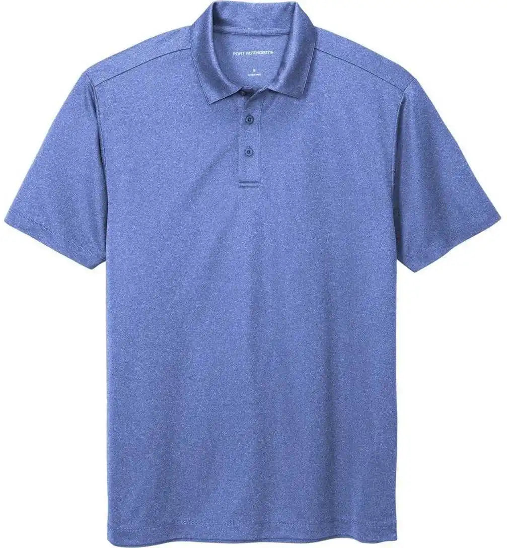 Port Authority K542 Heathered Silk Touch Performance Polo Moonlight Blue Heather