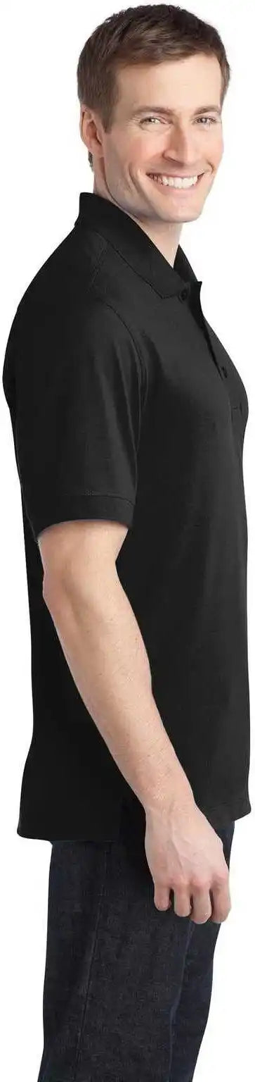 Port Authority K555 Stretch Pique Polo - Black