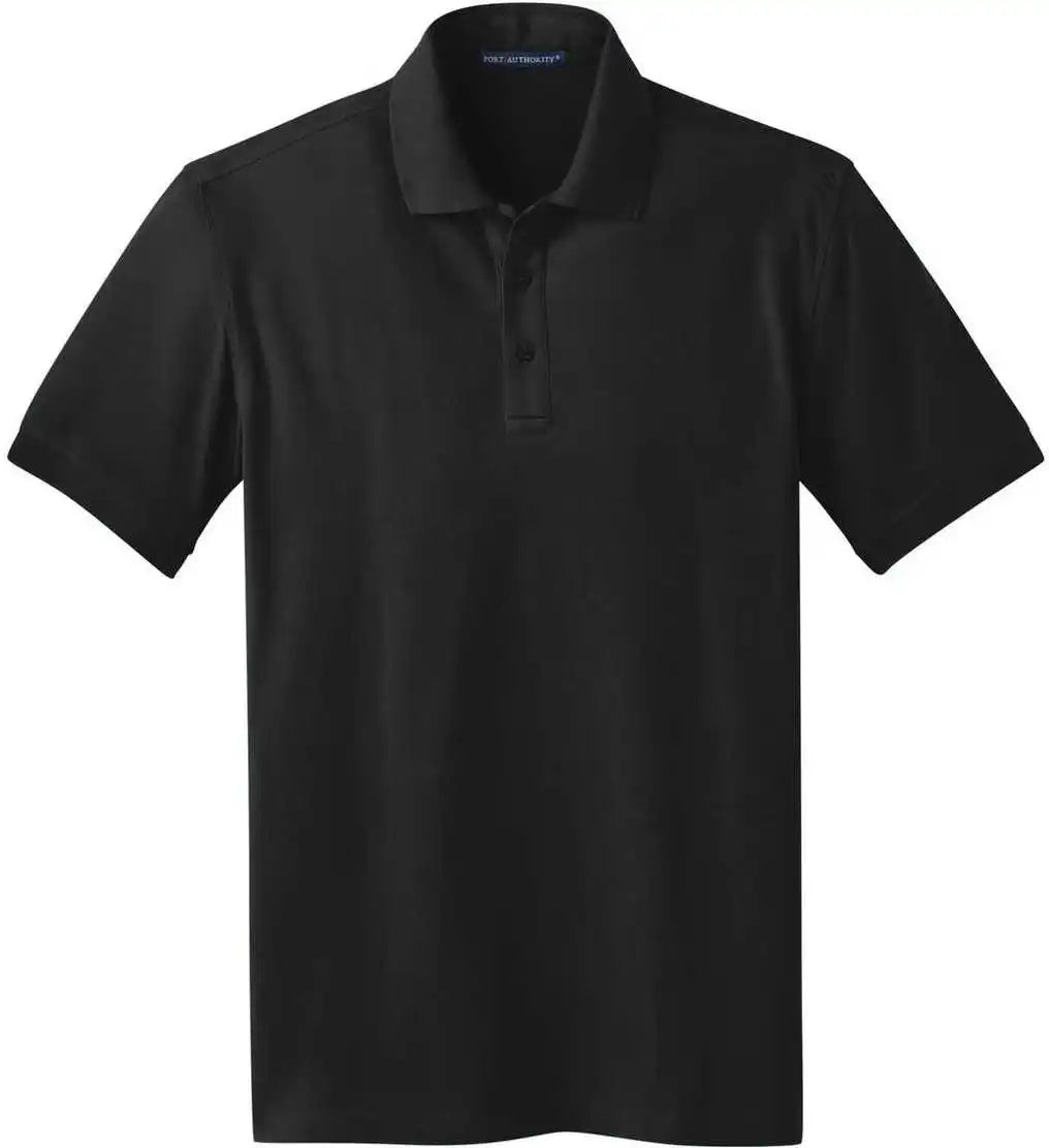 Port Authority K555 Stretch Pique Polo - Black
