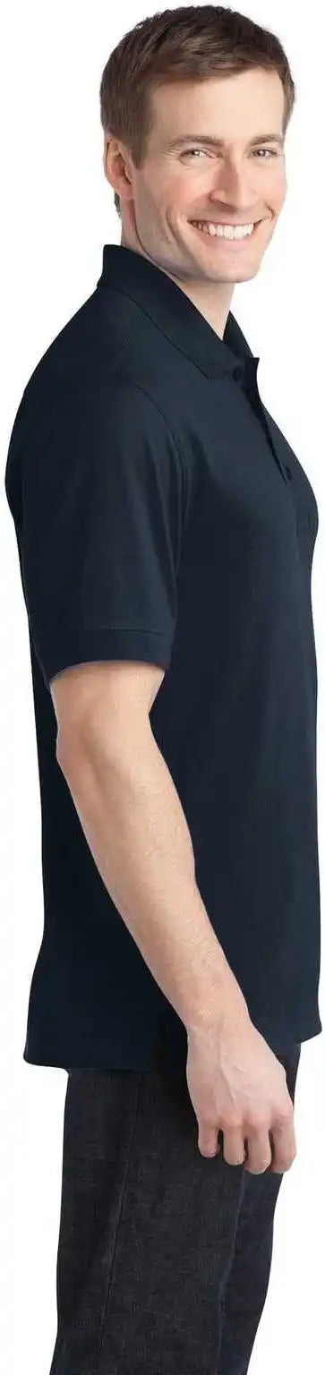 Port Authority K555 Stretch Pique Polo Dress Blue Navy