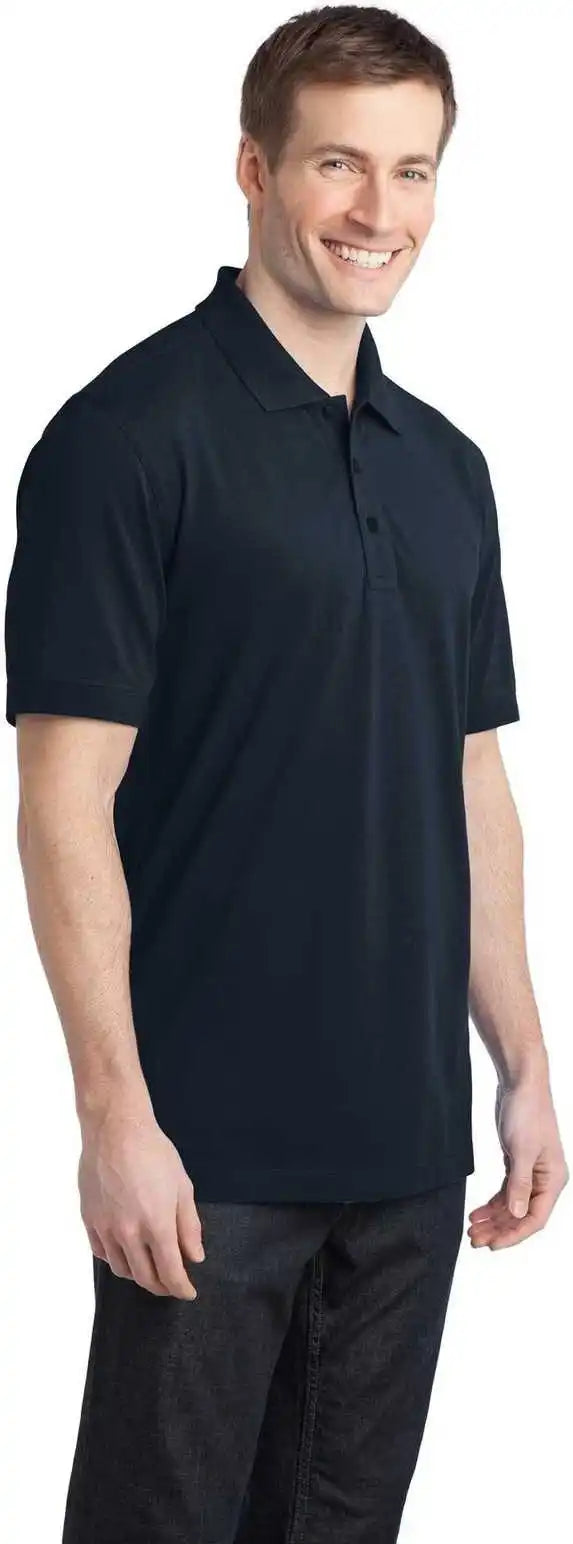Port Authority K555 Stretch Pique Polo Dress Blue Navy