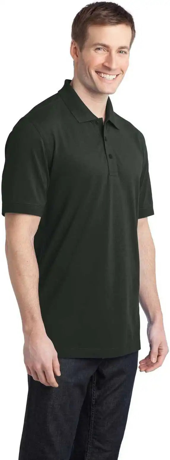 Port Authority K555 Stretch Pique Polo Gray Smoke