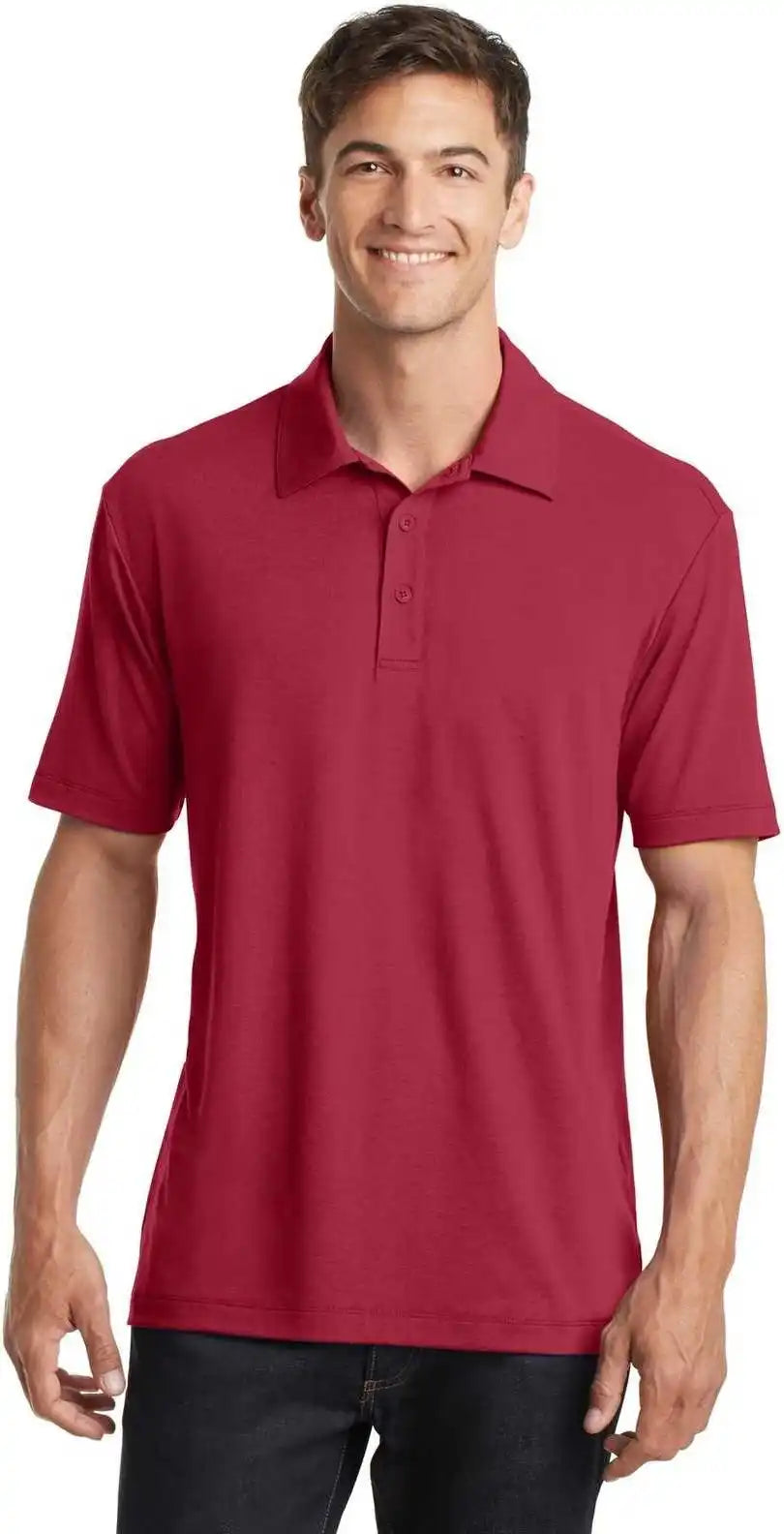 Port Authority K568 Cotton Touch Performance Polo Chili Red