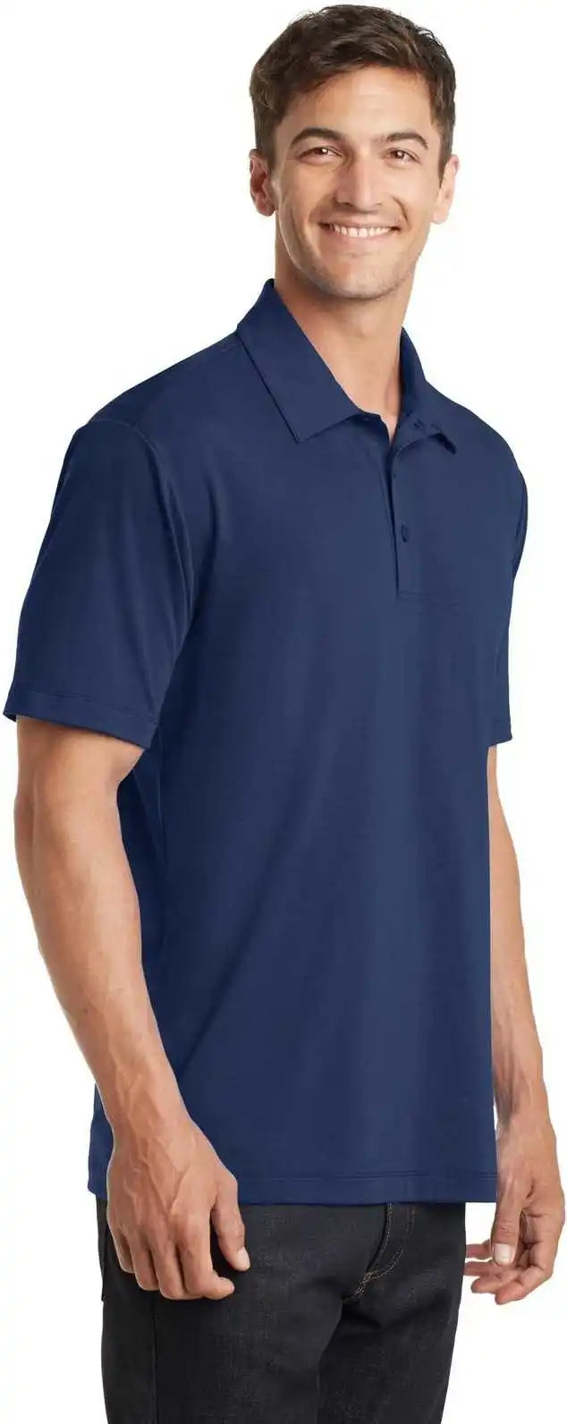Port Authority K568 Cotton Touch Performance Polo Estate Blue
