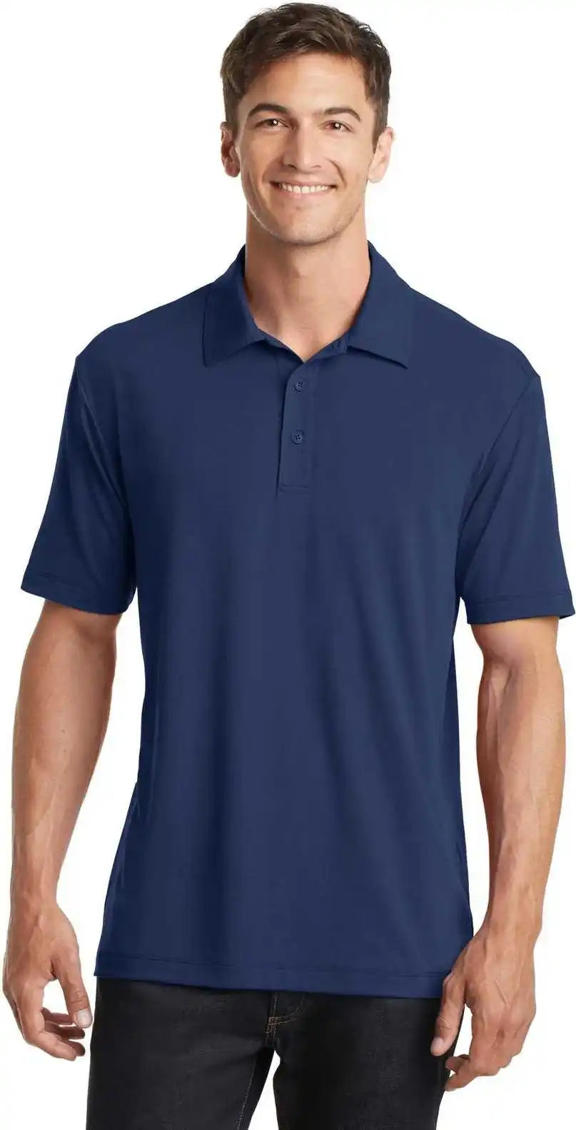 Port Authority K568 Cotton Touch Performance Polo Estate Blue
