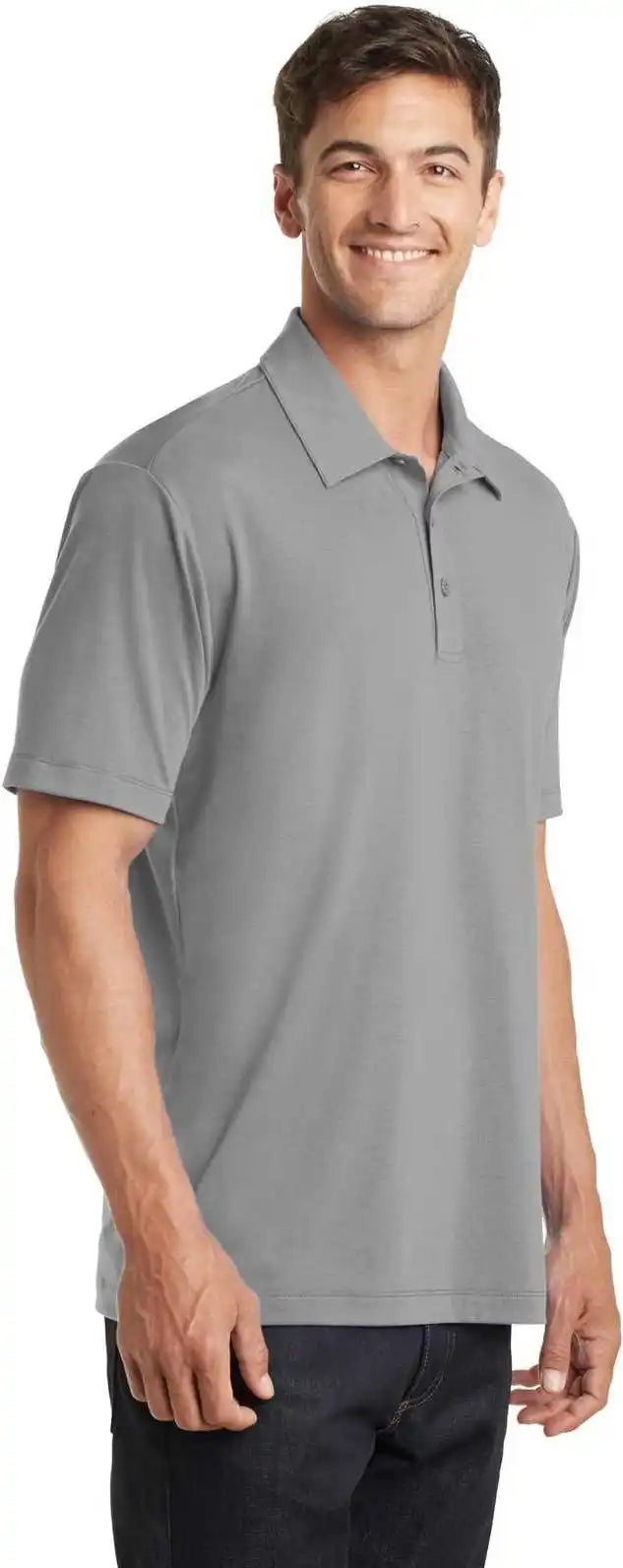 Port Authority K568 Cotton Touch Performance Polo Frost Gray