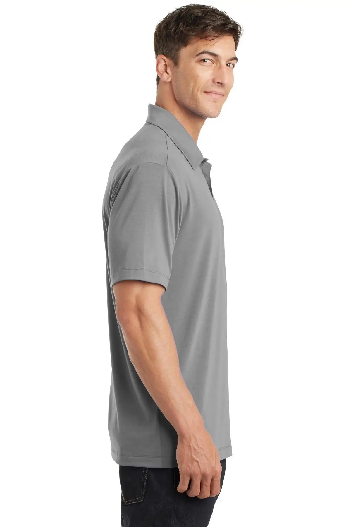 Port Authority K568 Cotton Touch Performance Polo - Frost Gray