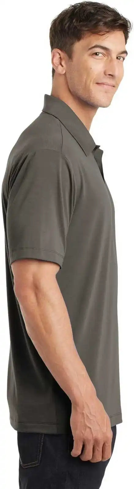 Port Authority K568 Cotton Touch Performance Polo Gray Smoke