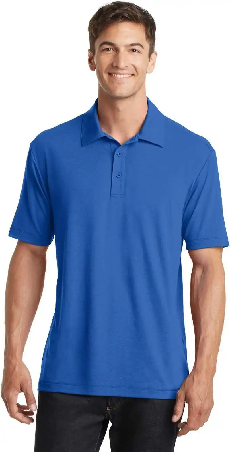 Port Authority K568 Cotton Touch Performance Polo Strong Blue