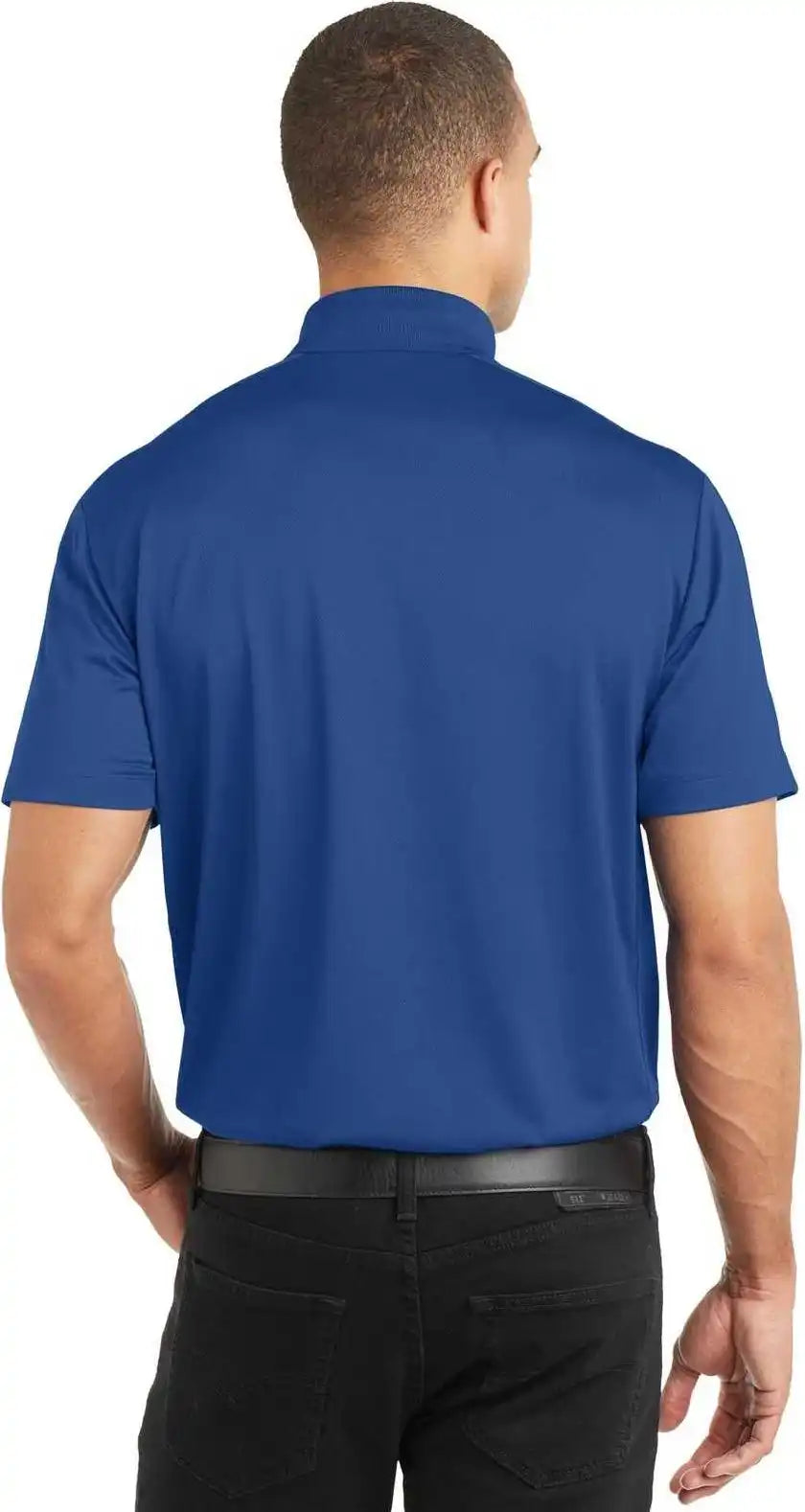Port Authority K569 Diamond Jacquard Polo True Blue