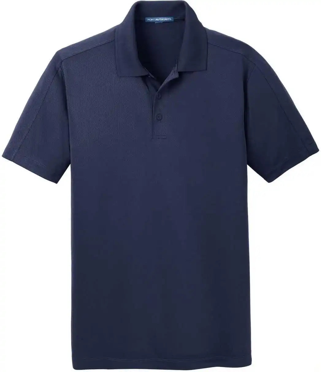 Port Authority K569 Diamond Jacquard Polo - True Navy