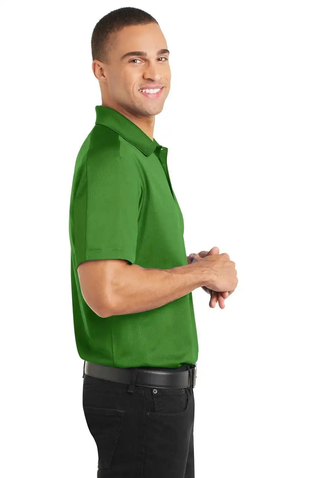 Port Authority K569 Diamond Jacquard Polo - Vine Green