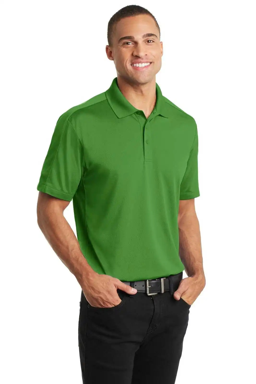 Port Authority K569 Diamond Jacquard Polo - Vine Green