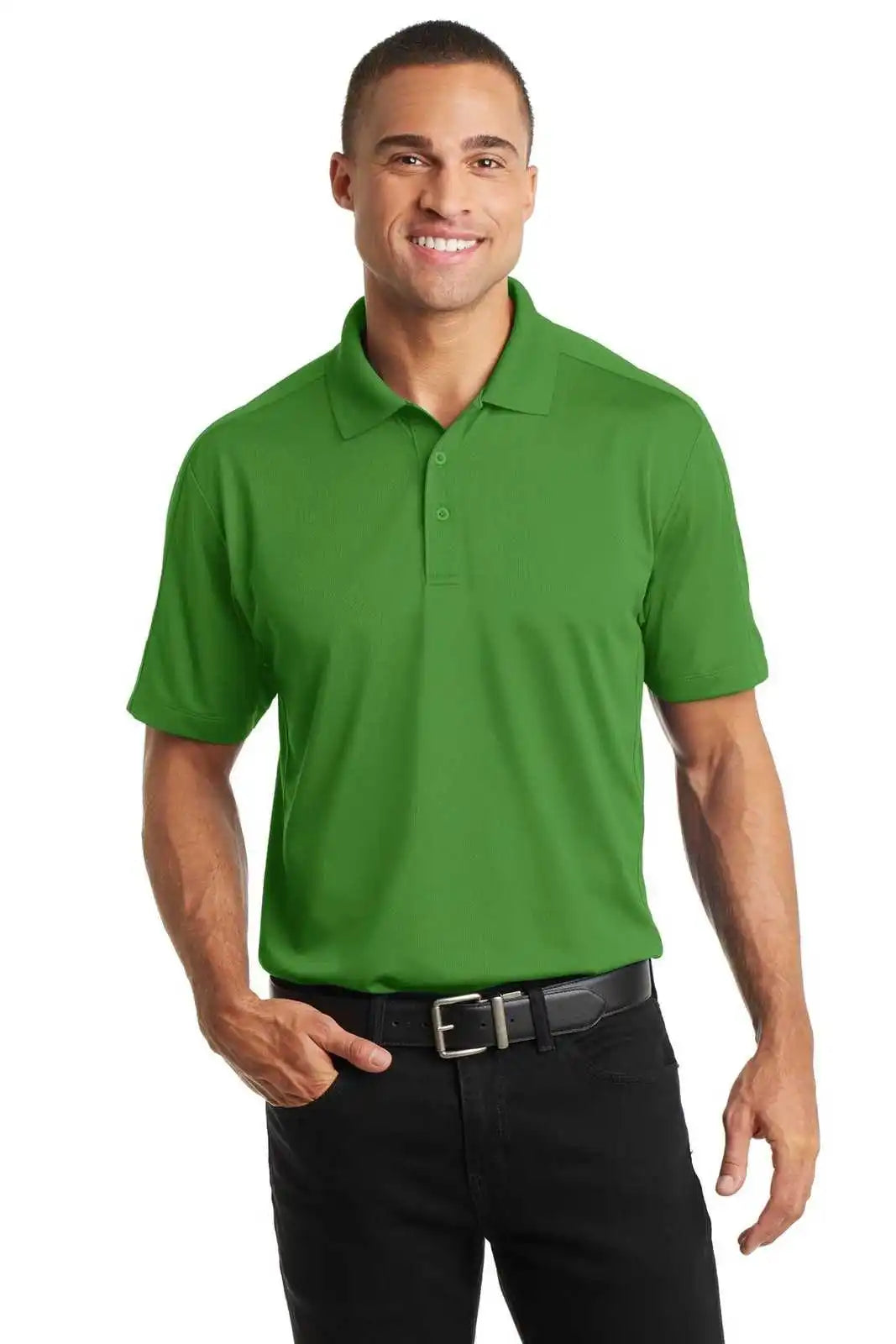 Port Authority K569 Diamond Jacquard Polo - Vine Green