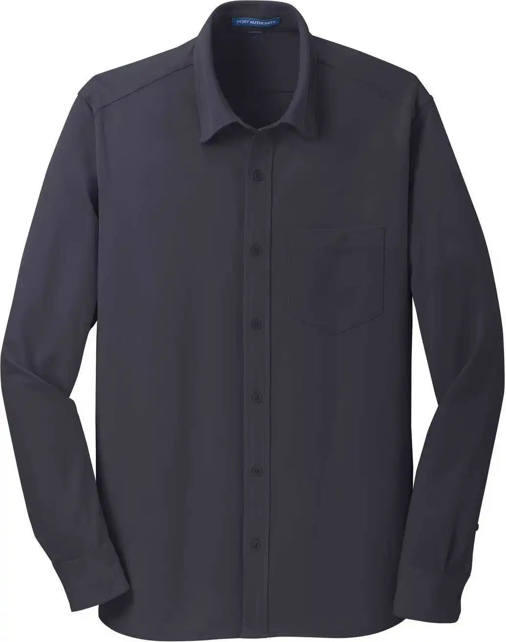 Port Authority K570 Dimension Knit Dress Shirt Battleship Gray