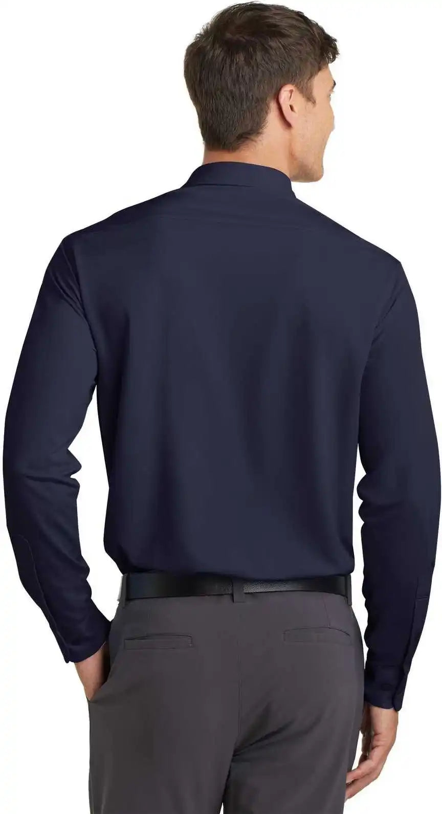 Port Authority K570 Dimension Knit Dress Shirt Dark Navy