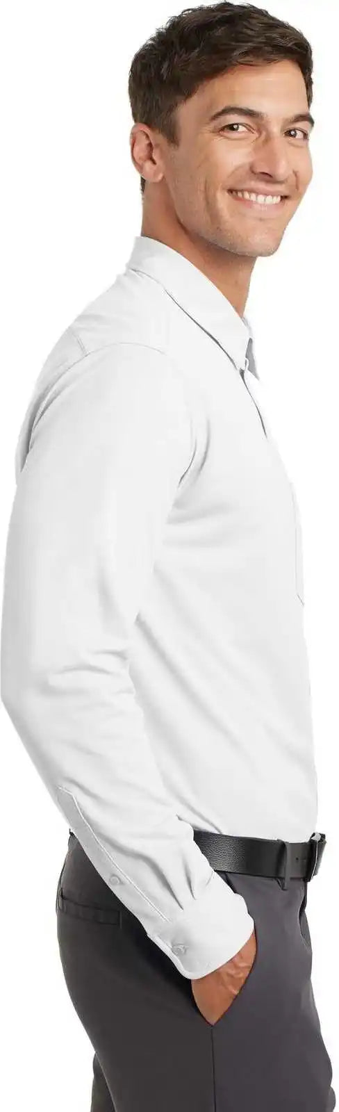 Port Authority K570 Dimension Knit Dress Shirt White