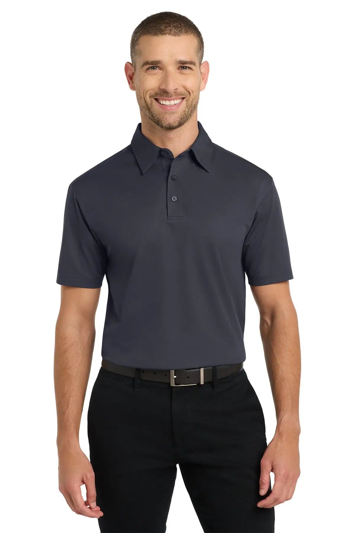 Port Authority K571 Dimension Polo - Battleship Gray