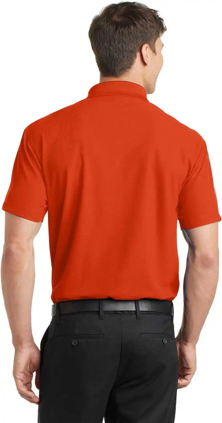 Port Authority K572 Dry Zone Grid Polo Autumn Orange