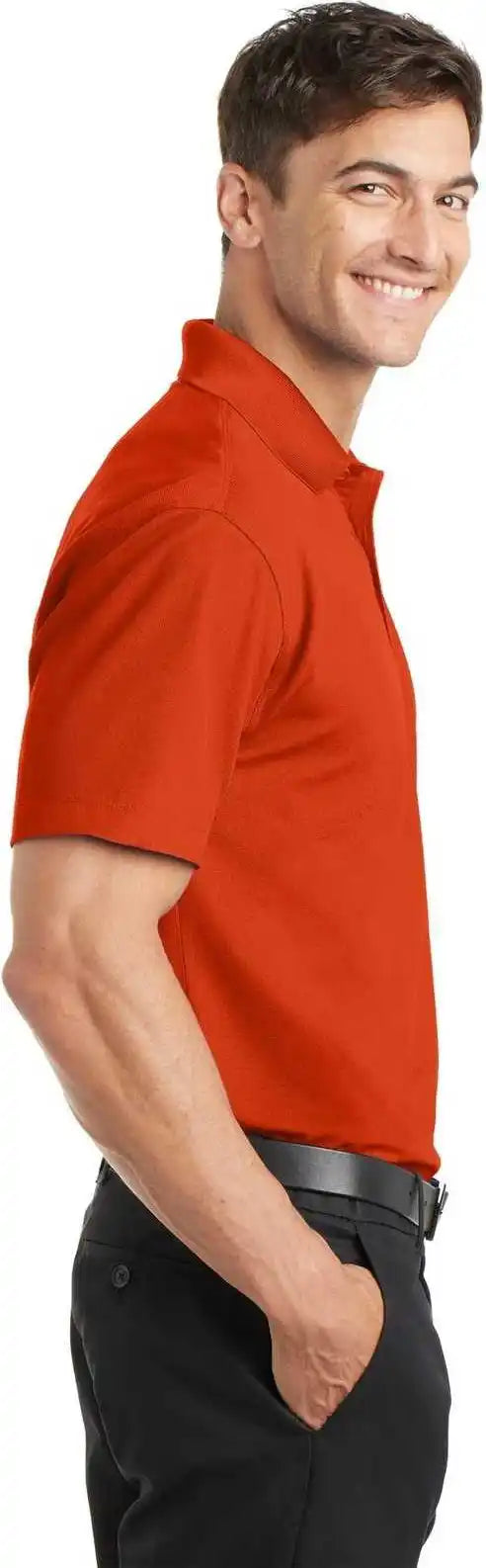 Port Authority K572 Dry Zone Grid Polo Autumn Orange