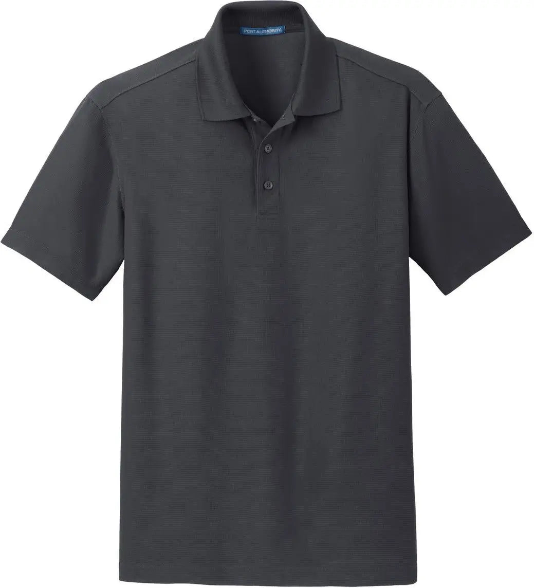 Port Authority K572 Dry Zone Grid Polo - Battleship Gray - Adult Xs