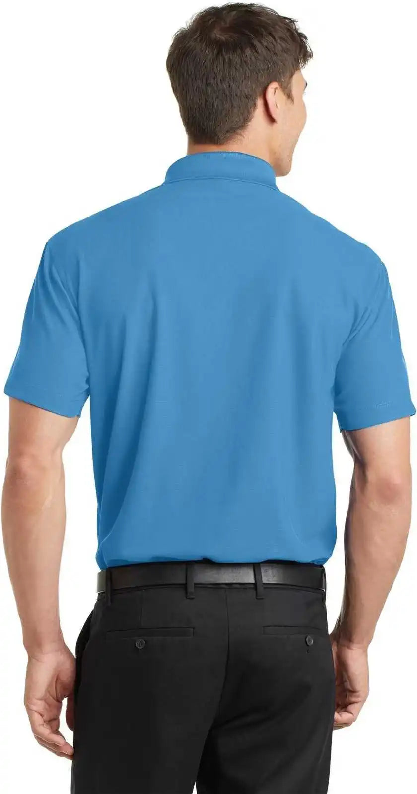 Port Authority K572 Dry Zone Grid Polo Celadon Blue