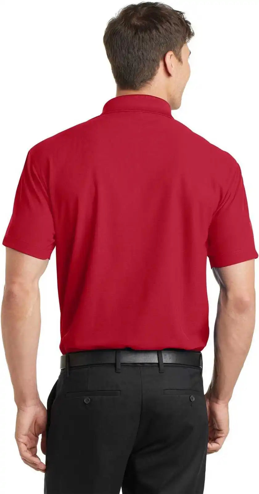 Port Authority K572 Dry Zone Grid Polo Engine Red