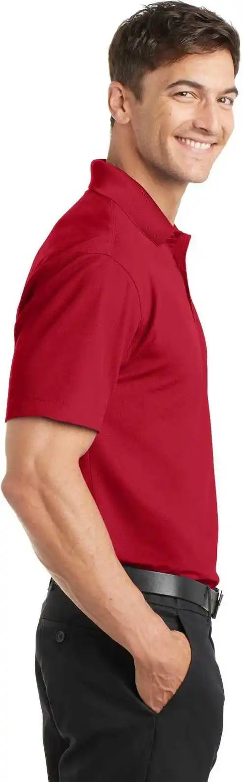 Port Authority K572 Dry Zone Grid Polo Engine Red