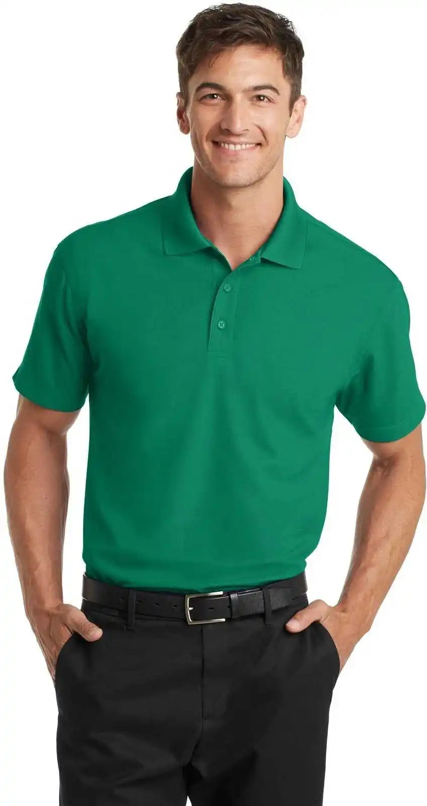 Port Authority K572 Dry Zone Grid Polo Jewel Green