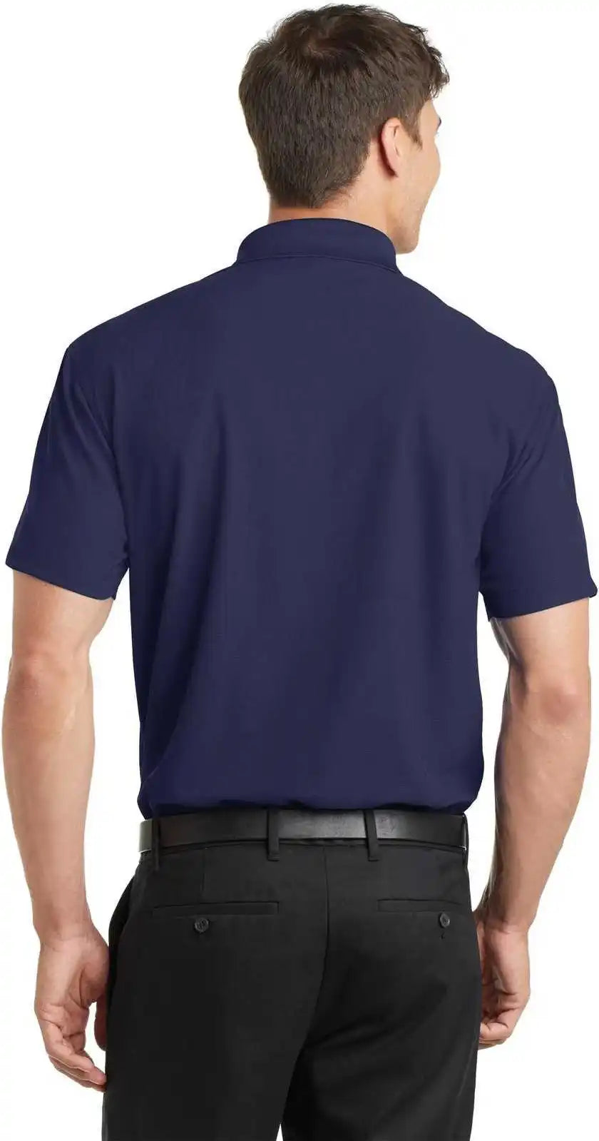 Port Authority K572 Dry Zone Grid Polo True Navy