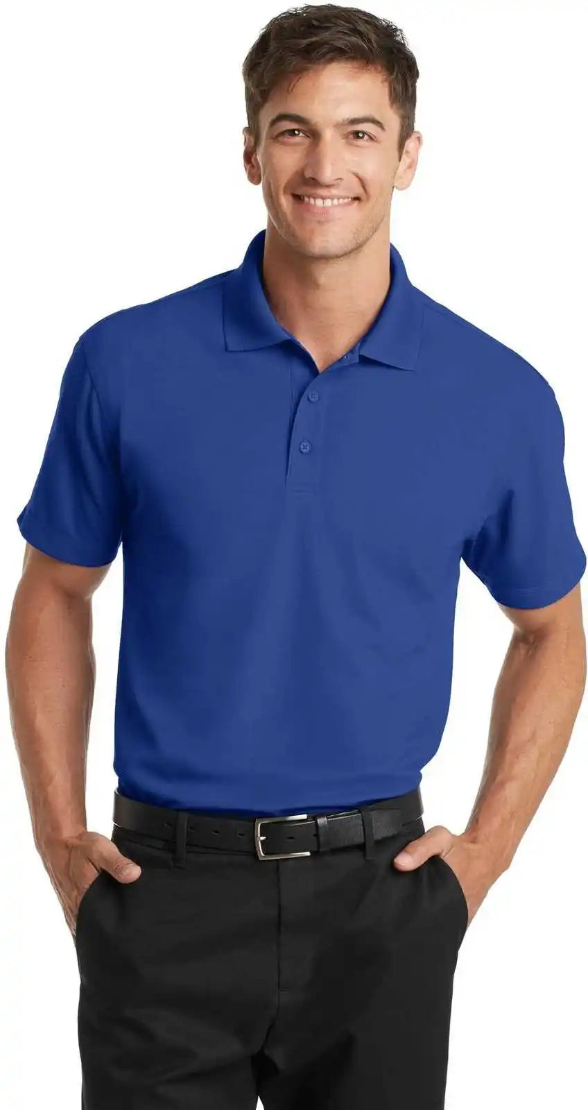 Port Authority K572 Dry Zone Grid Polo - True Royal