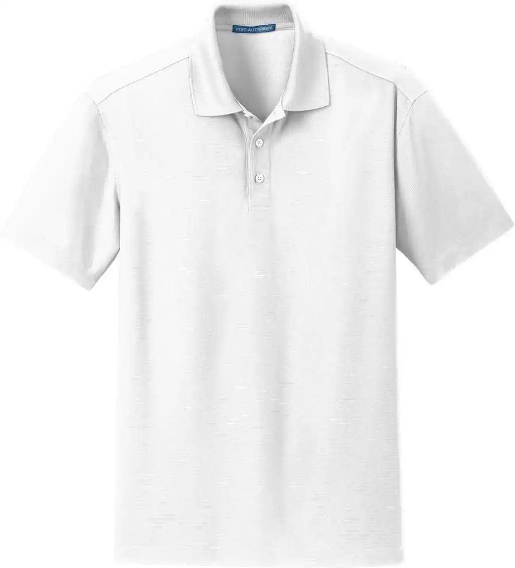 Port Authority K572 Dry Zone Grid Polo - White