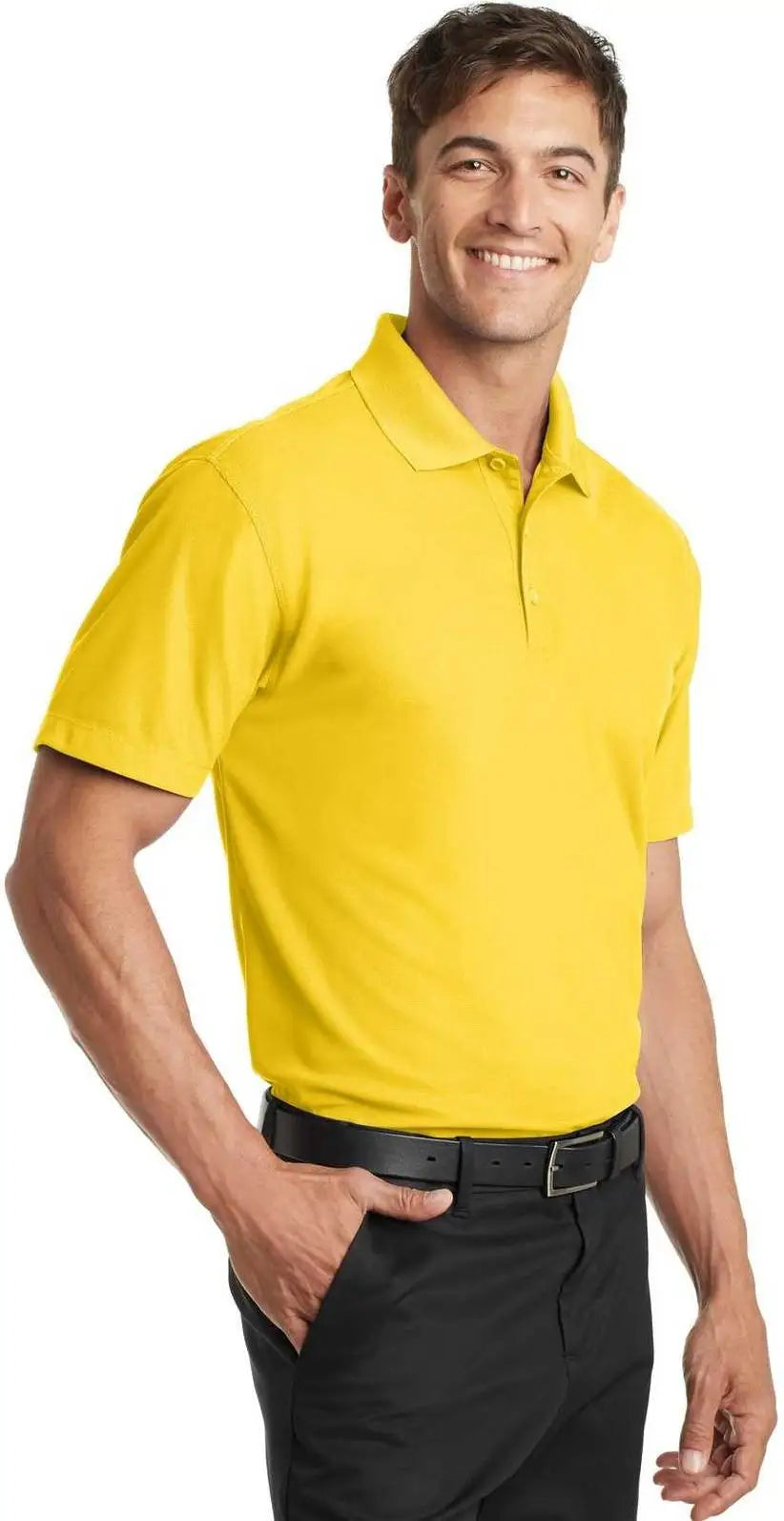 Port Authority K572 Dry Zone Grid Polo - Yellow