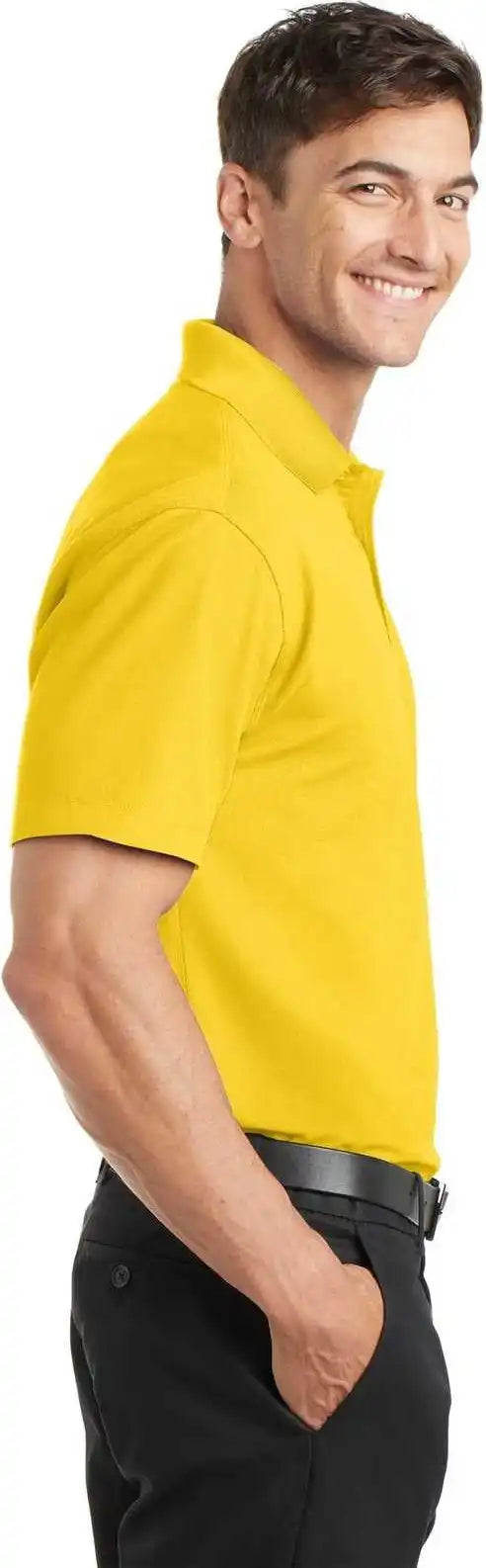 Port Authority K572 Dry Zone Grid Polo - Yellow