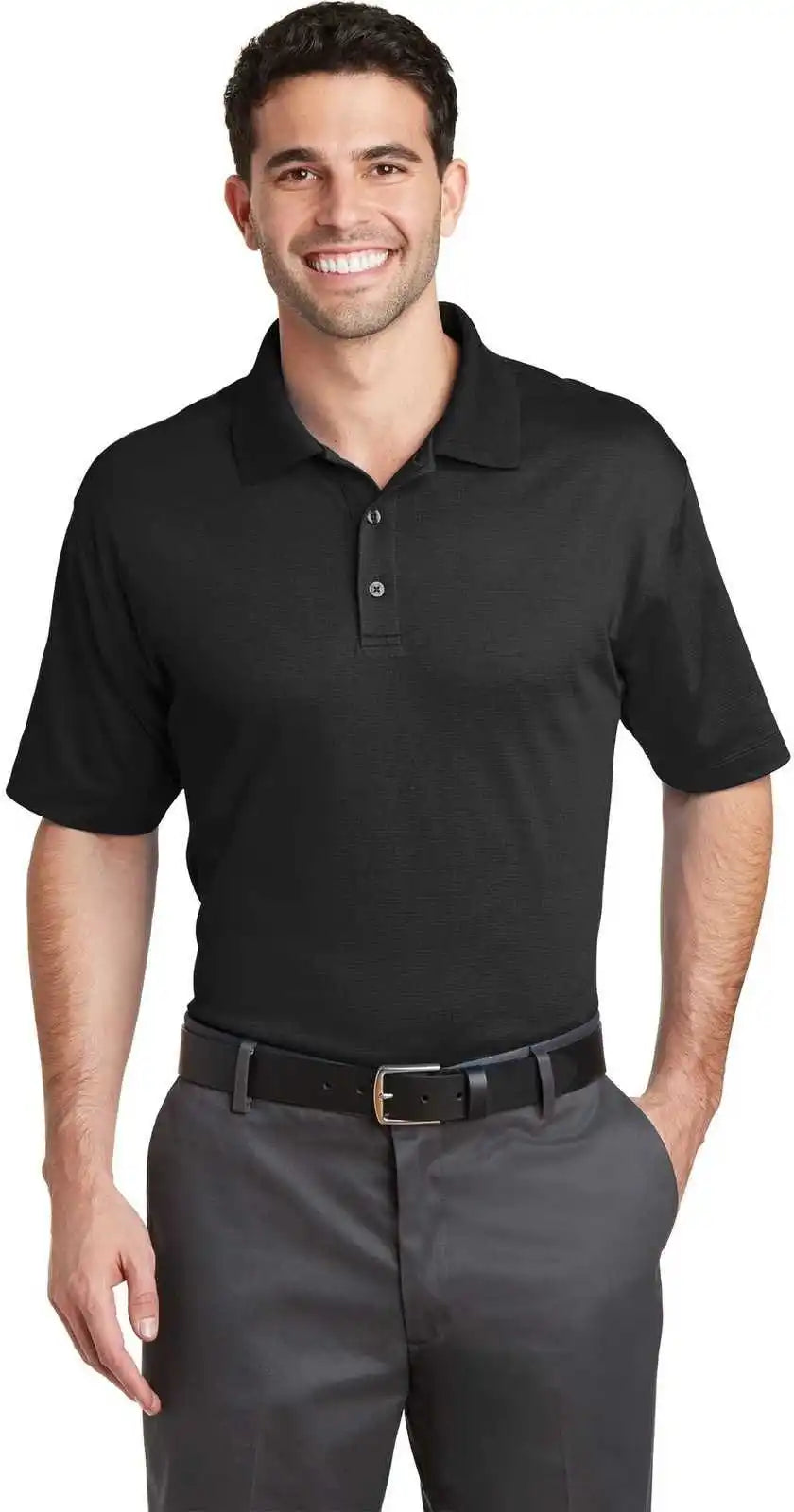 Port Authority K573 Rapid Dry Mesh Polo Black