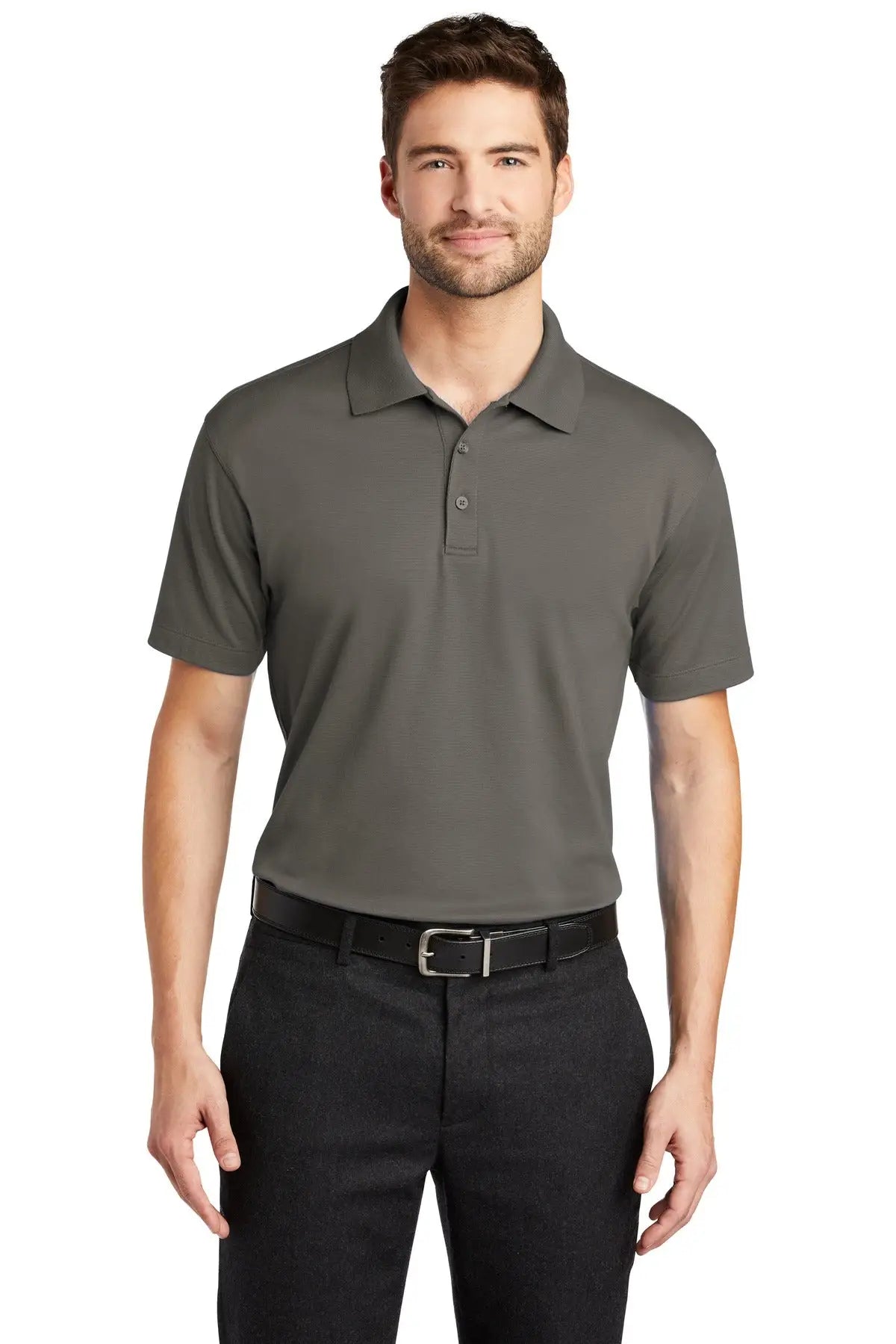 Port Authority K573 Rapid Dry Mesh Polo - Gray Smoke - Adult Xs