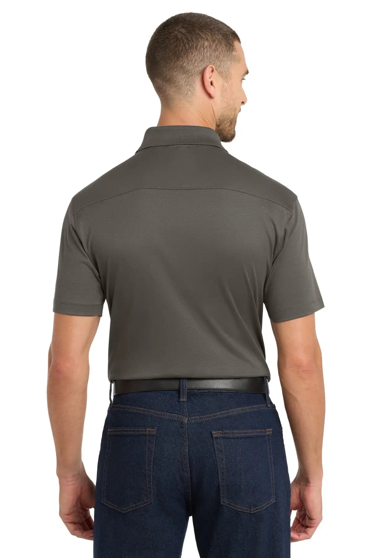 Port Authority K573 Rapid Dry Mesh Polo - Gray Smoke